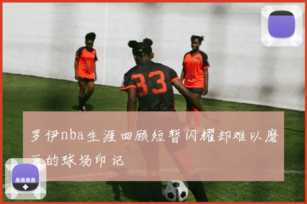 罗伊nba生涯回顾短暂闪耀却难以磨灭的球场印记